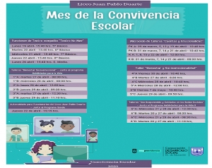 &quot;Mes de la Convivencia Escolar en el Liceo Juan Pablo Duarte