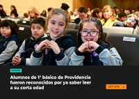 Alumnos de 1° básico de Providencia fueron reconocidos por ya saber leer a su corta edad