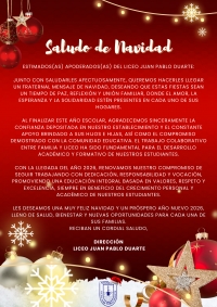 Saludo de navidad