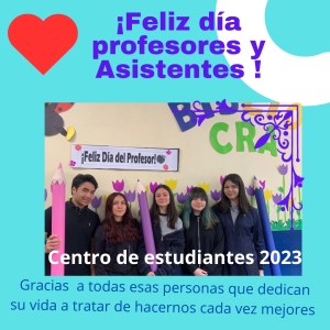 A la Comunidad Docente y Asistentes de la educación: