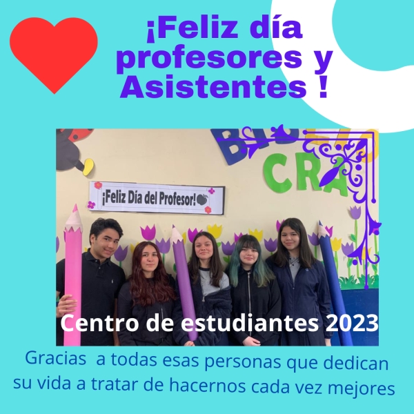 A la Comunidad Docente y Asistentes de la educación: