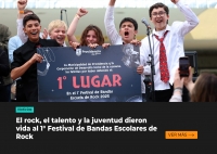 El rock, el talento y la juventud dieron vida al 1° Festival de Bandas Escolares de Rock