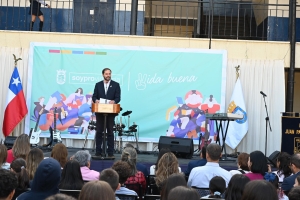 En el Liceo Juan Pablo Duarte, Alcalde Jaime Bellolio dio inicio al año escolar 2025