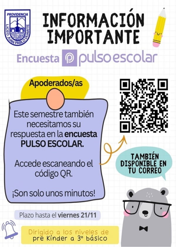 Encuesta Pulso Escolar - 2° semestre