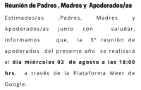 Reunión de Padres, Madres y Apoderados