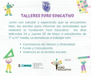 TALLERES FORO EDUCATIVOS