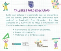 TALLERES FORO EDUCATIVOS