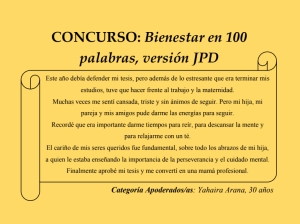 Ganadores &quot;Bienestar en 100 palabras&quot;